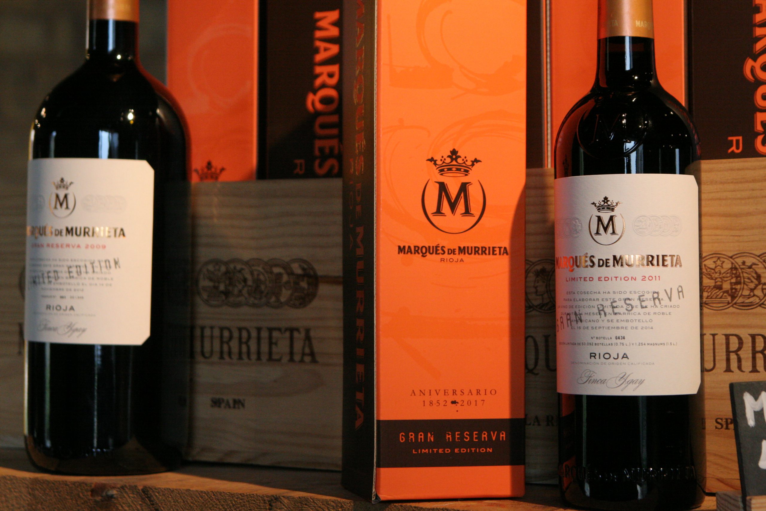 Marques de Murrieta bottles