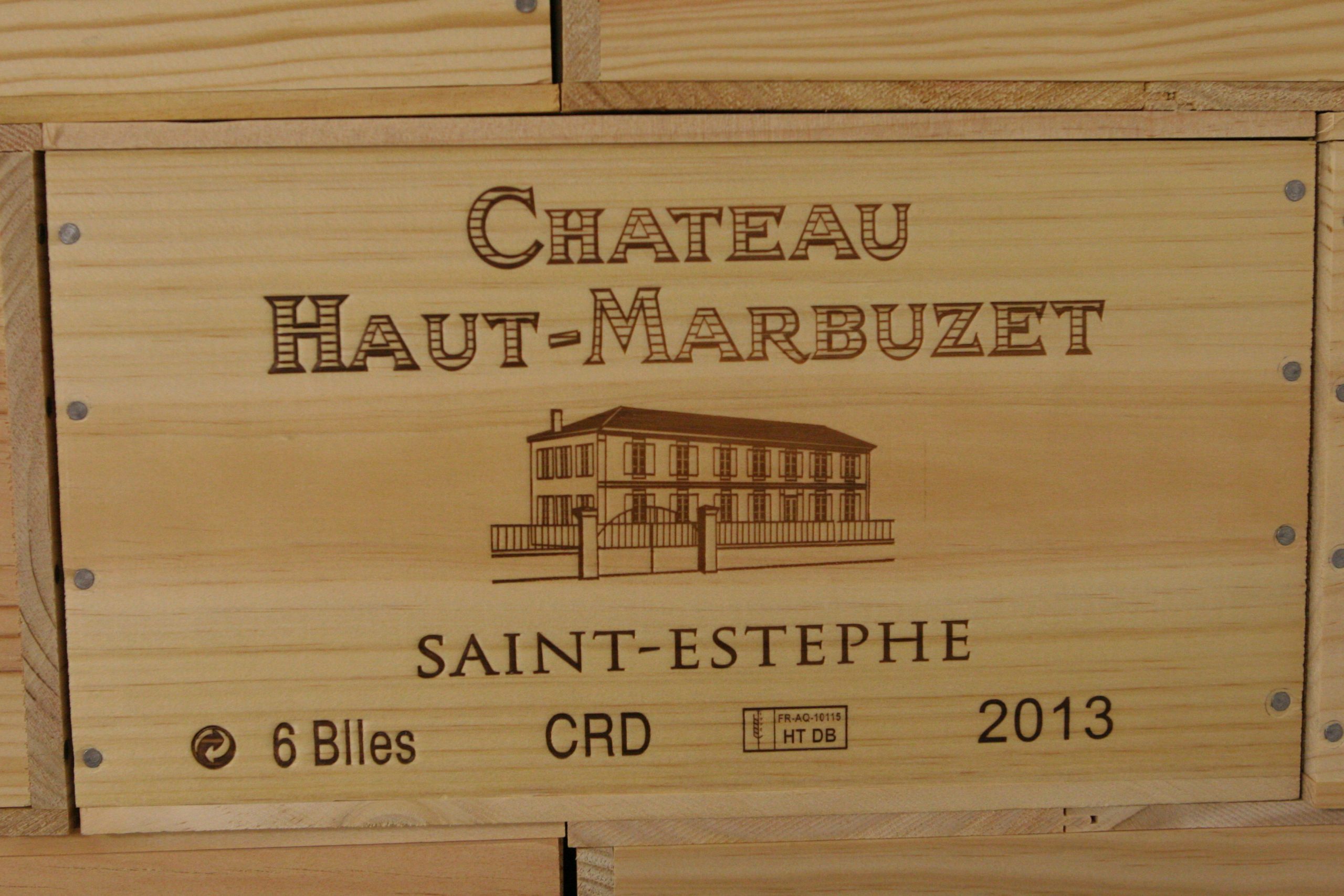 Chateau Haut Marbuzet wooden box