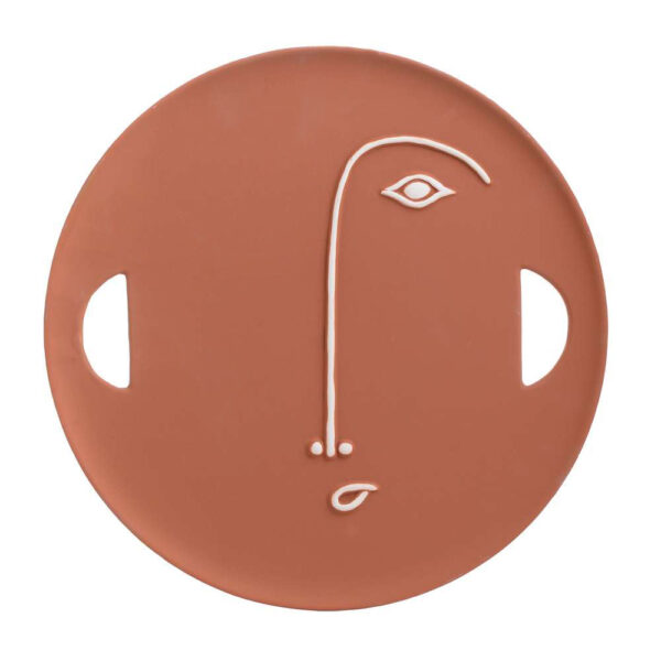 Decorative Platter Faces Ceramic Medium Large