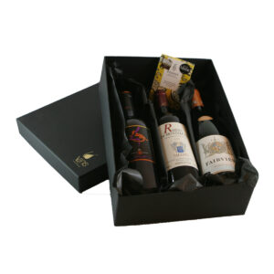 Handmade Box for 3 bottles vins gift idea