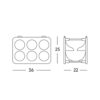 Magis Stackable Bottle Rack dimensions