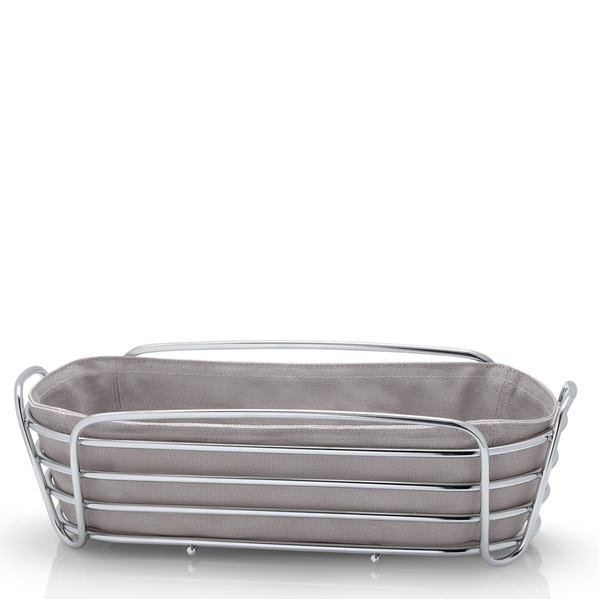 blomus delara bread basket taupe