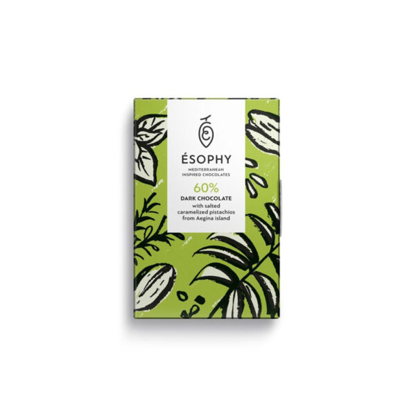 esophy 60% salted caramelized pistachios